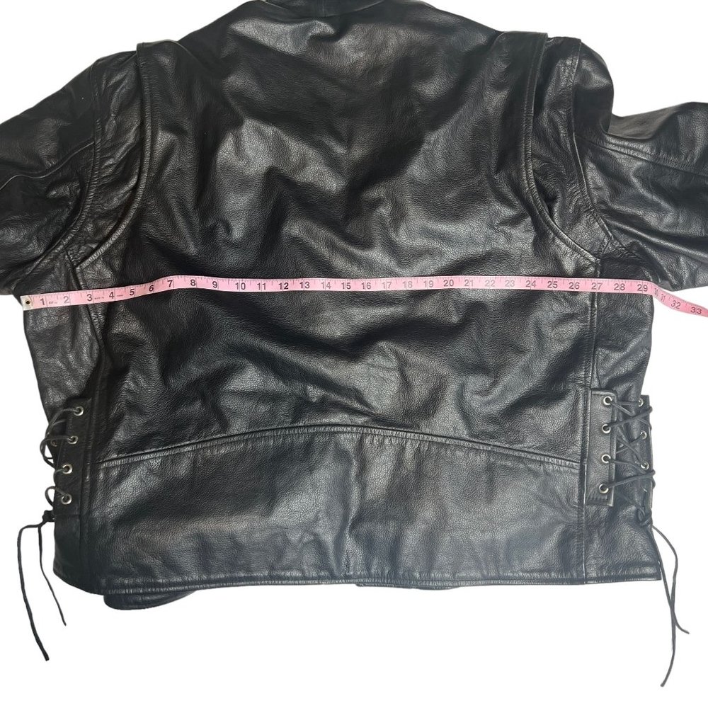 Interstate Leather Men's Motorcycle Leather Jacket Size 54 (XL) - Picture 13 of 16